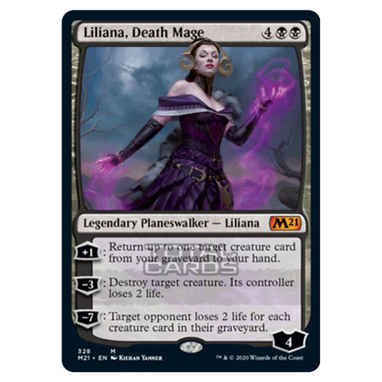 Magic The Gathering - Core Set 2021 - Liliana, Death Mage - 328/274