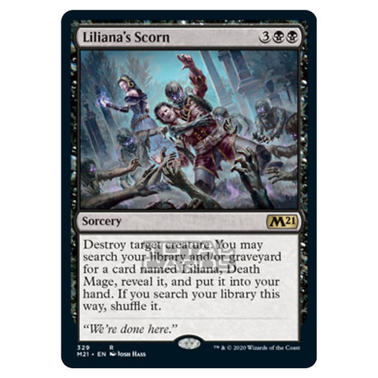 Magic The Gathering - Core Set 2021 - Liliana's Scorn - 329/274