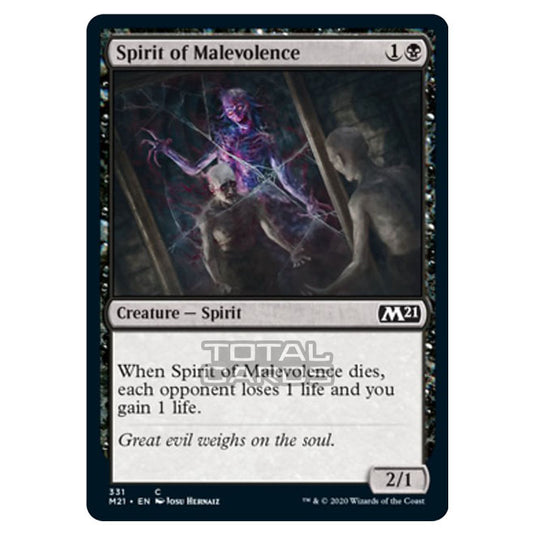 Magic The Gathering - Core Set 2021 - Spirit of Malevolence - 331/274