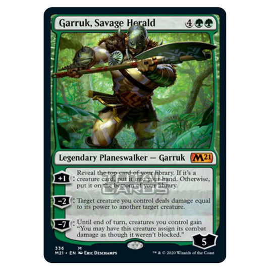 Magic The Gathering - Core Set 2021 - Garruk, Savage Herald - 336/274