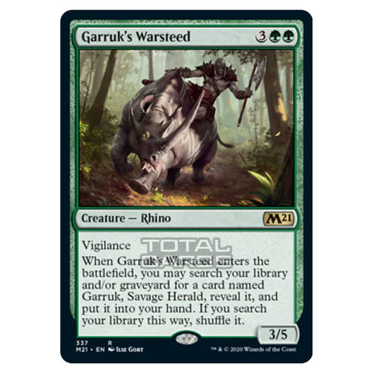 Magic The Gathering - Core Set 2021 - Garruk's Warsteed - 337/274