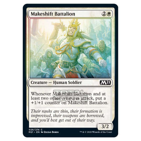 Magic The Gathering - Core Set 2021 - Makeshift Battalion - 26/274 (Foil)