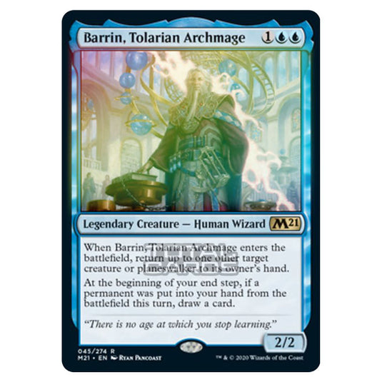 Magic The Gathering - Core Set 2021 - Barrin, Tolarian Archmage - 45/274 (Foil)