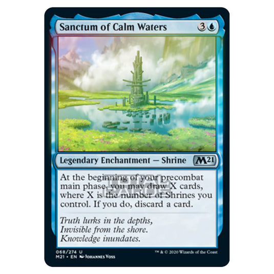 Magic The Gathering - Core Set 2021 - Sanctum of Calm Waters - 68/274 (Foil)