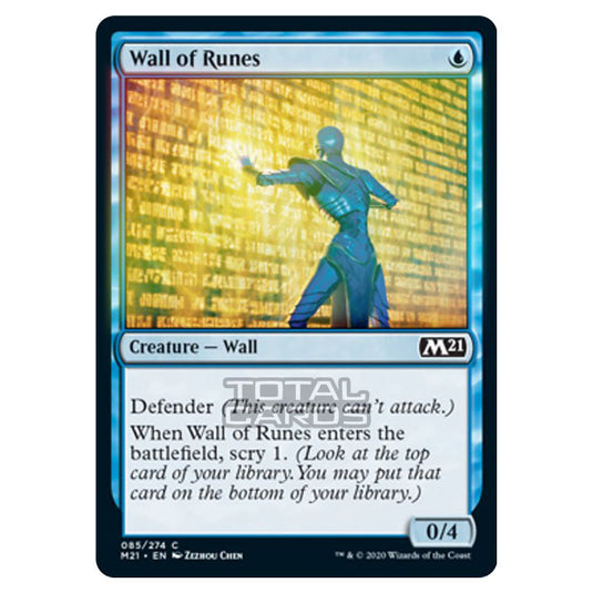 Magic The Gathering - Core Set 2021 - Wall of Runes - 85/274 (Foil)