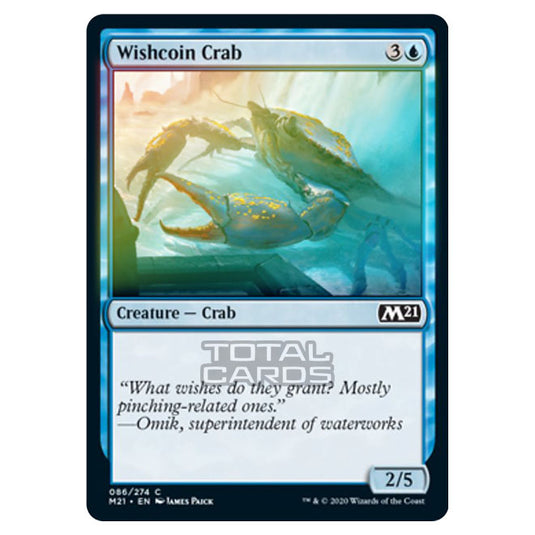 Magic The Gathering - Core Set 2021 - Wishcoin Crab - 86/274 (Foil)