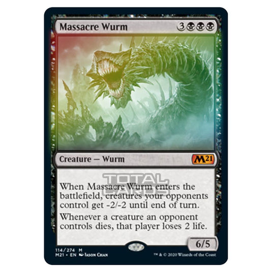 Magic The Gathering - Core Set 2021 - Massacre Wurm - 114/274 (Foil)