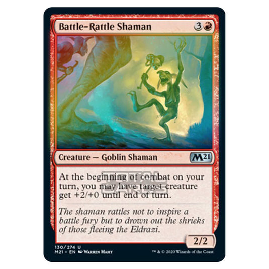 Magic The Gathering - Core Set 2021 - Battle-Rattle Shaman - 130/274 (Foil)