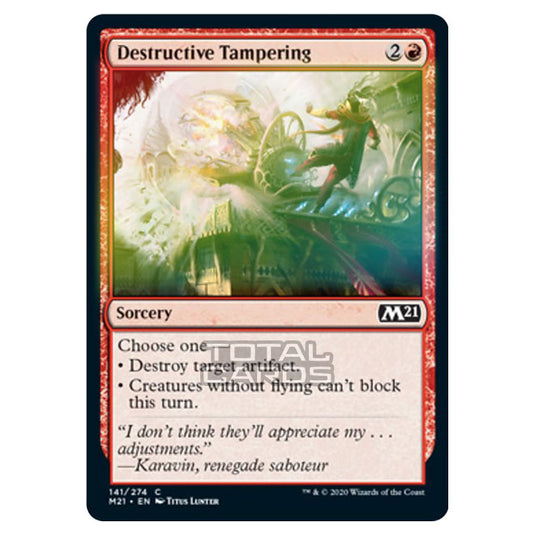 Magic The Gathering - Core Set 2021 - Destructive Tampering - 141/274 (Foil)