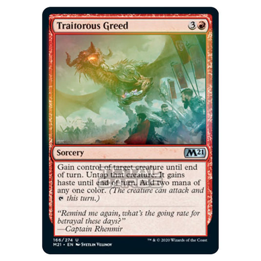 Magic The Gathering - Core Set 2021 - Traitorous Greed - 166/274 (Foil)