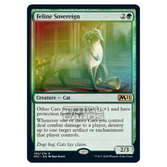 Magic The Gathering - Core Set 2021 - Feline Sovereign - 180/274 (Foil)