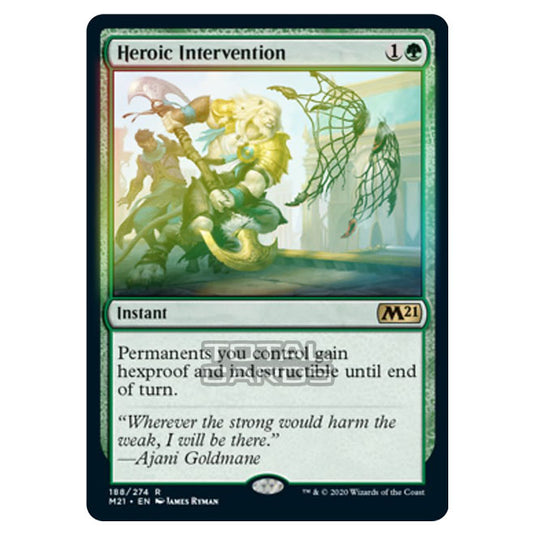 Magic The Gathering - Core Set 2021 - Heroic Intervention - 188/274 (Foil)