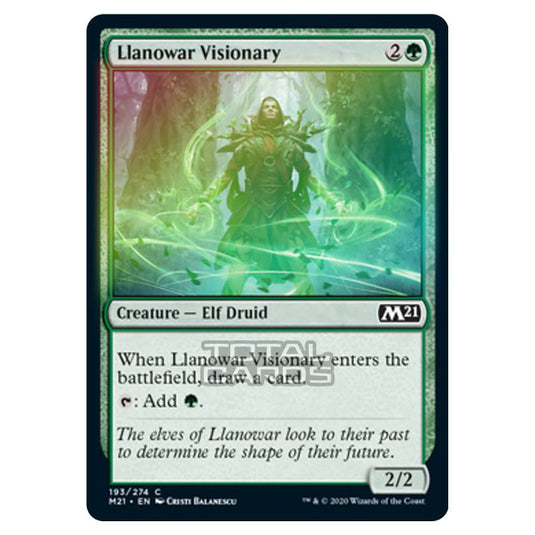 Magic The Gathering - Core Set 2021 - Llanowar Visionary - 193/274 (Foil)