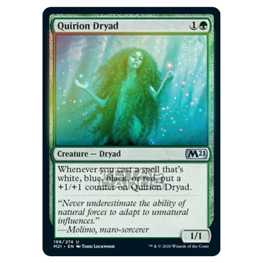 Magic The Gathering - Core Set 2021 - Quirion Dryad - 198/274 (Foil)