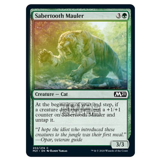 Magic The Gathering - Core Set 2021 - Sabertooth Mauler - 202/274 (Foil)