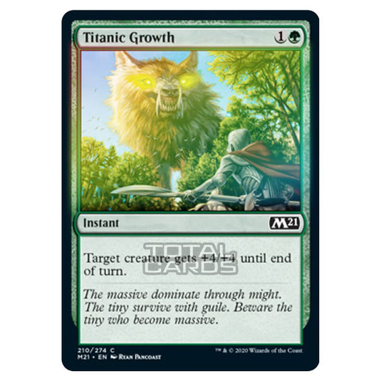 Magic The Gathering - Core Set 2021 - Titanic Growth - 210/274 (Foil)