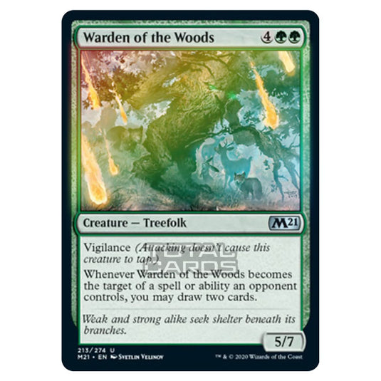 Magic The Gathering - Core Set 2021 - Warden of the Woods - 213/274 (Foil)