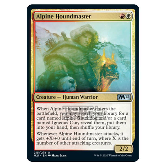 Magic The Gathering - Core Set 2021 - Alpine Houndmaster - 215/274 (Foil)