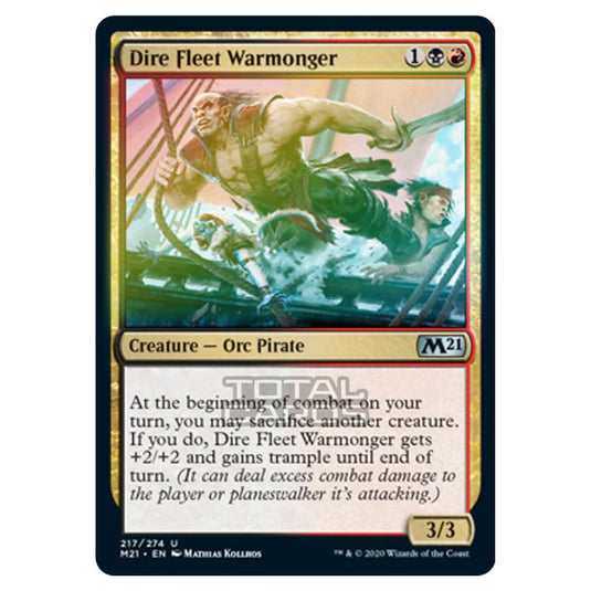 Magic The Gathering - Core Set 2021 - Dire Fleet Warmonger - 217/274 (Foil)