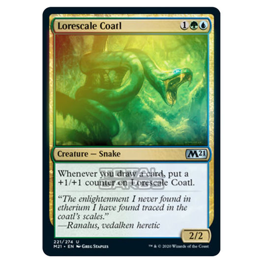 Magic The Gathering - Core Set 2021 - Lorescale Coatl - 221/274 (Foil)