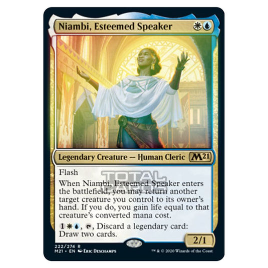 Magic The Gathering - Core Set 2021 - Niambi, Esteemed Speaker - 222/274 (Foil)