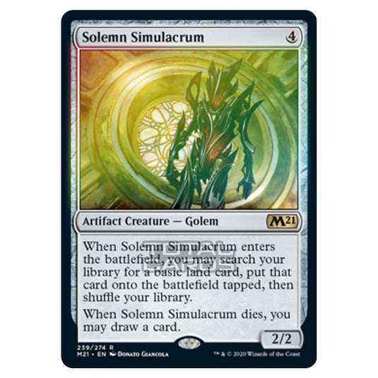 Magic The Gathering - Core Set 2021 - Solemn Simulacrum - 239/274 (Foil)