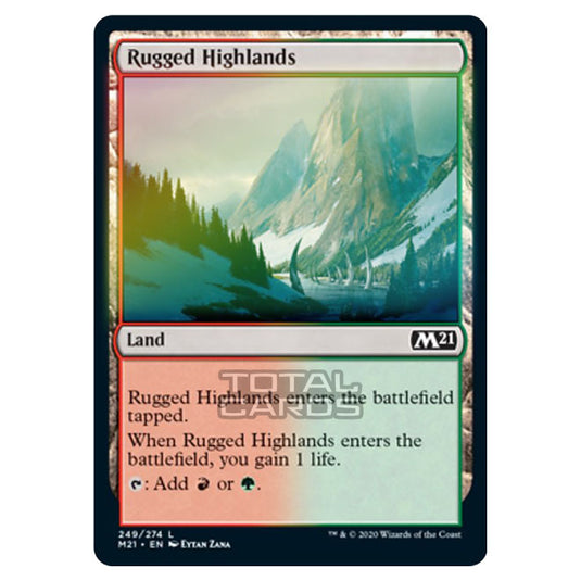 Magic The Gathering - Core Set 2021 - Rugged Highlands - 249/274 (Foil)