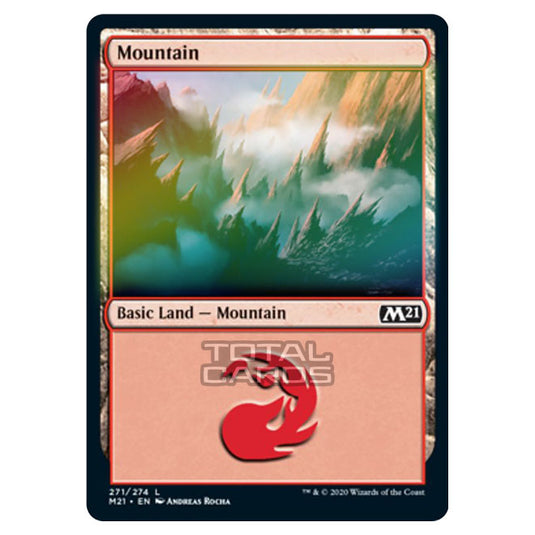 Magic The Gathering - Core Set 2021 - Mountain - 271/274 (Foil)