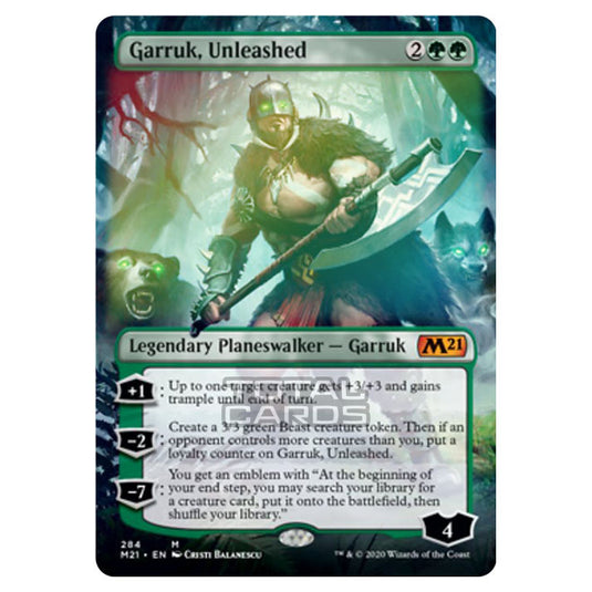 Magic The Gathering - Core Set 2021 - Garruk, Unleashed - 284/274 (Foil)