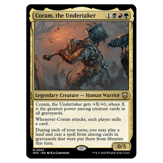 Magic The Gathering - Modern Horizons 3 Commander  - Coram, the Undertaker - 0007