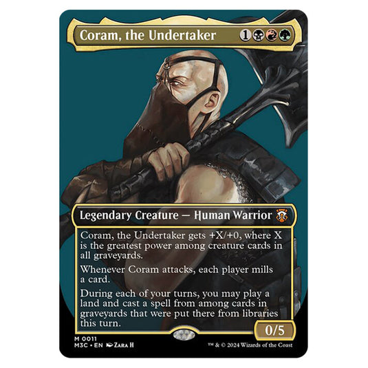 Magic The Gathering - Modern Horizons 3 Commander  - Coram, the Undertaker (Borderless Profile) - 0011