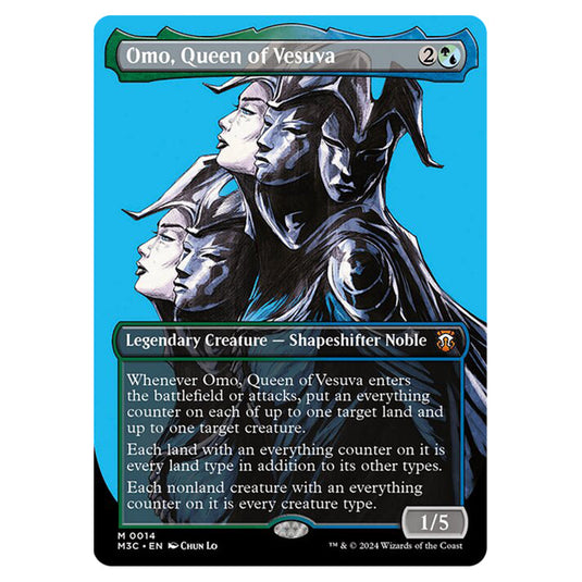 Magic The Gathering - Modern Horizons 3 Commander  - Omo, Queen of Vesuva (Borderless Profile) - 0014