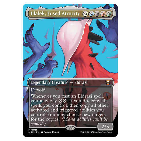 Magic The Gathering - Modern Horizons 3 Commander  - Ulalek, Fused Atrocity (Borderless Profile) - 0016