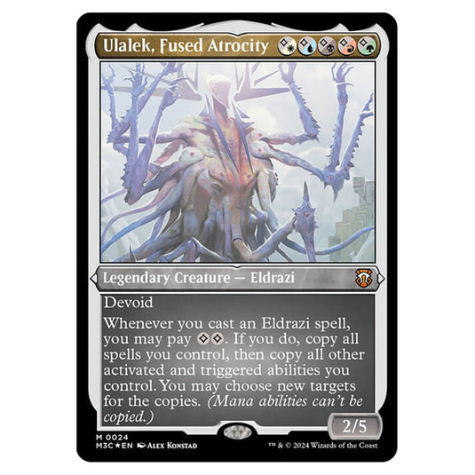 Magic The Gathering - Modern Horizons 3 Commander  - Ulalek, Fused Atrocity (Etched Foil) - 0024