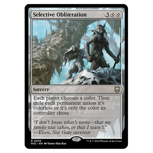 Magic The Gathering - Modern Horizons 3 Commander  - Selective Obliteration - 0035