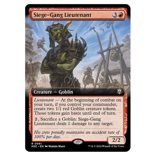 Magic The Gathering - Modern Horizons 3 Commander  - Siege-Gang Lieutenant - 0061