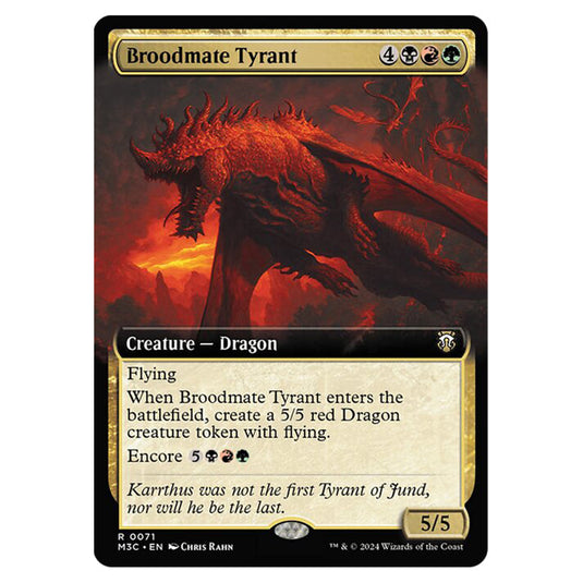 Magic The Gathering - Modern Horizons 3 Commander  - Broodmate Tyrant - 0071