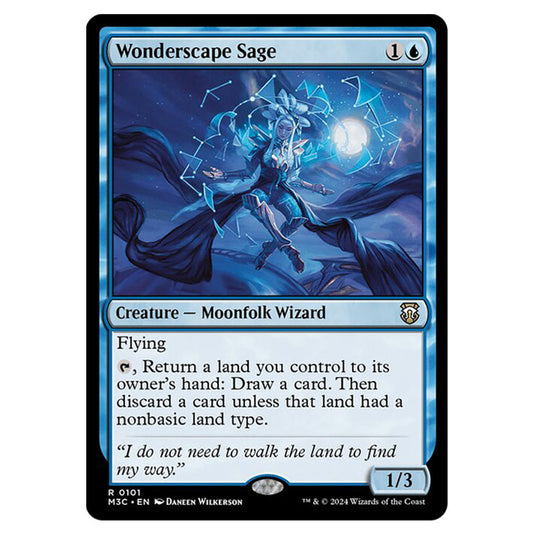 Magic The Gathering - Modern Horizons 3 Commander  - Wonderscape Sage - 0101