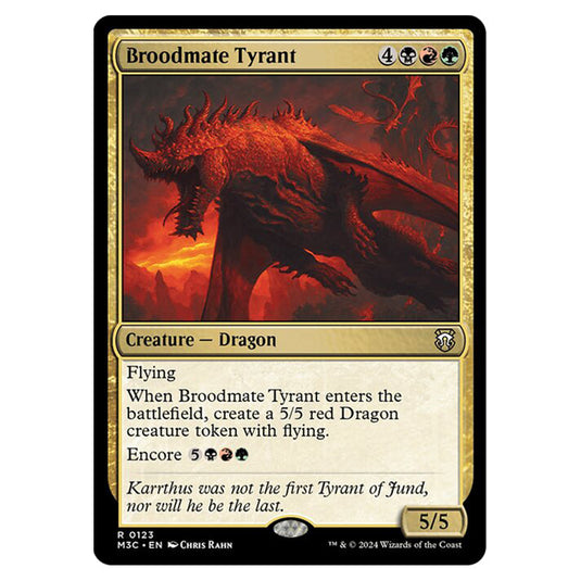 Magic The Gathering - Modern Horizons 3 Commander  - Broodmate Tyrant - 0123