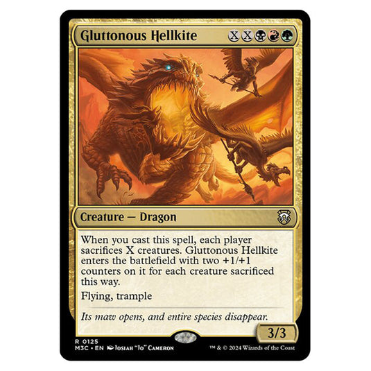 Magic The Gathering - Modern Horizons 3 Commander  - Gluttonous Hellkite - 0125