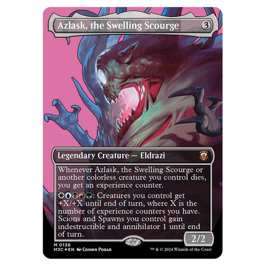 Magic The Gathering - Modern Horizons 3 Commander  - Azlask, the Swelling Scourge (Ripple Foil) - 0136