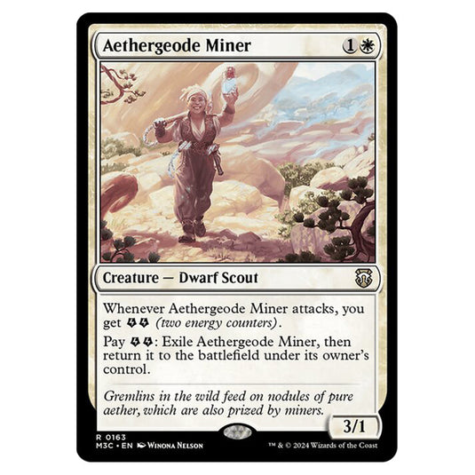 Magic The Gathering - Modern Horizons 3 Commander  - Aethergeode Miner - 0163