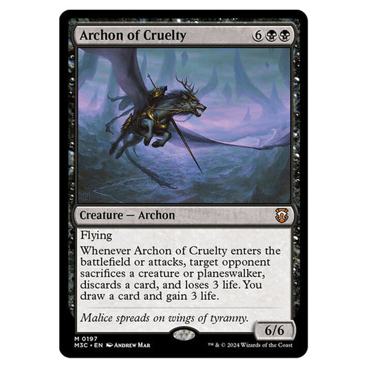 Magic The Gathering - Modern Horizons 3 Commander  - Archon of Cruelty - 0197