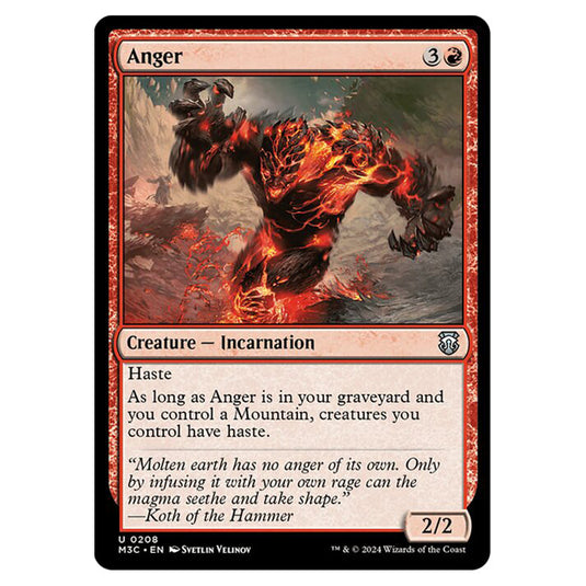 Magic The Gathering - Modern Horizons 3 Commander  - Anger - 0208