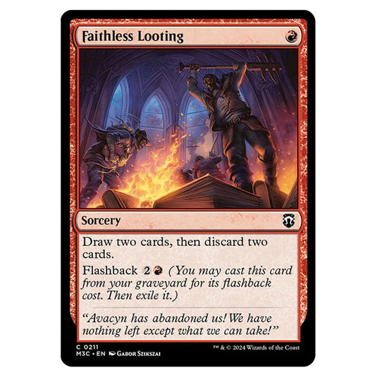 Magic The Gathering - Modern Horizons 3 Commander  - Faithless Looting - 0211