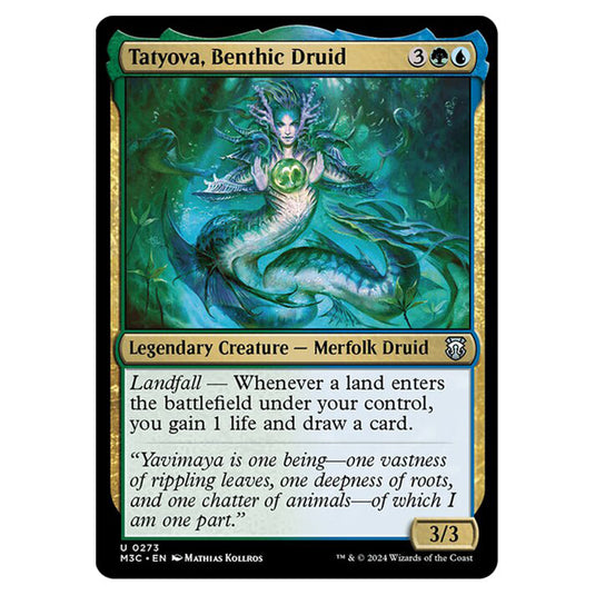 Magic The Gathering - Modern Horizons 3 Commander  - Tatyova, Benthic Druid - 0273