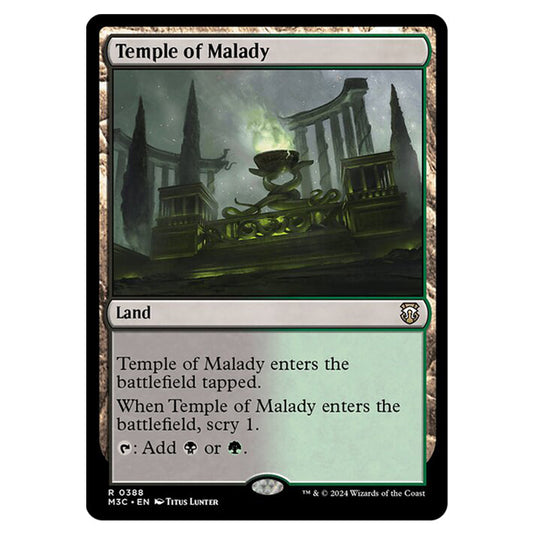 Magic The Gathering - Modern Horizons 3 Commander  - Temple of Malady - 0388