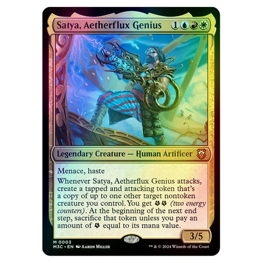 Magic The Gathering - Modern Horizons 3 Commander  - Satya, Aetherflux Genius - 0003 (Foil)