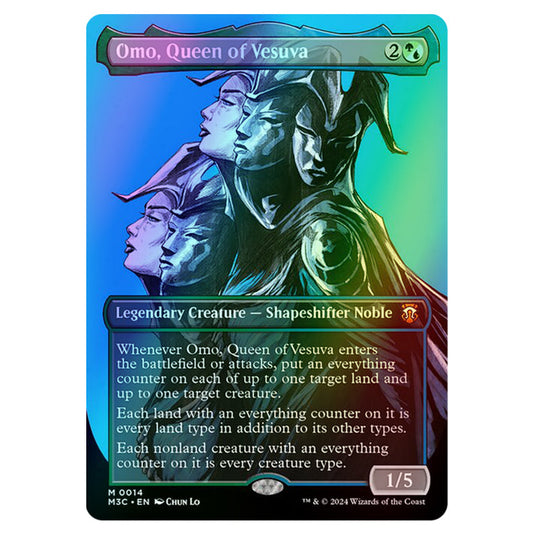 Magic The Gathering - Modern Horizons 3 Commander  - Omo, Queen of Vesuva (Borderless Profile) - 0014 (Foil)