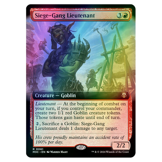 Magic The Gathering - Modern Horizons 3 Commander  - Siege-Gang Lieutenant - 0061 (Foil)